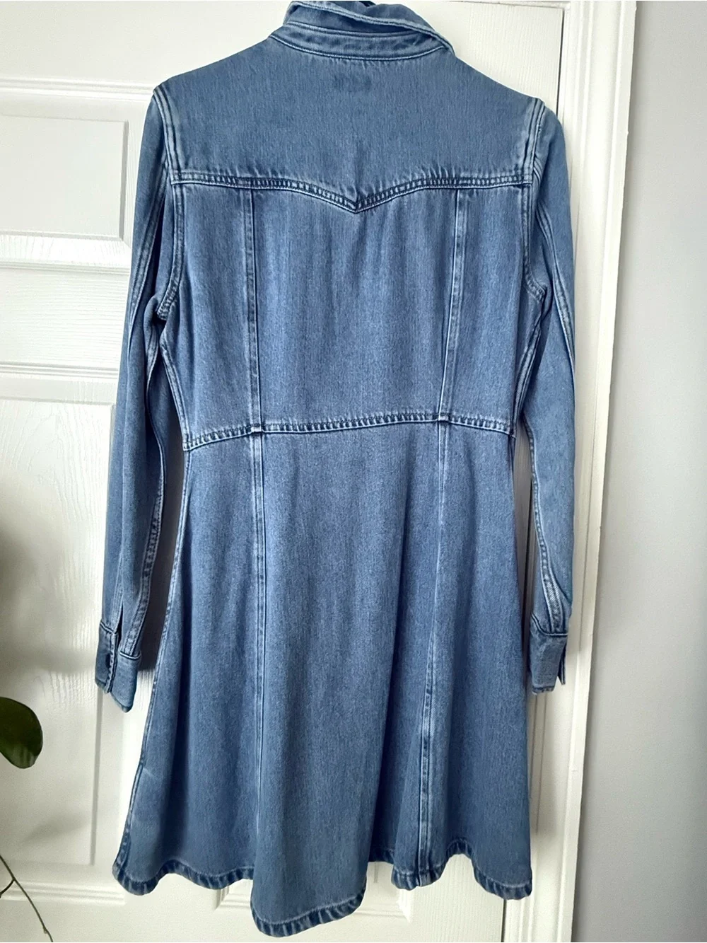 Wrangler Blue Denim Western Dress - Small - Picture 4 of 6